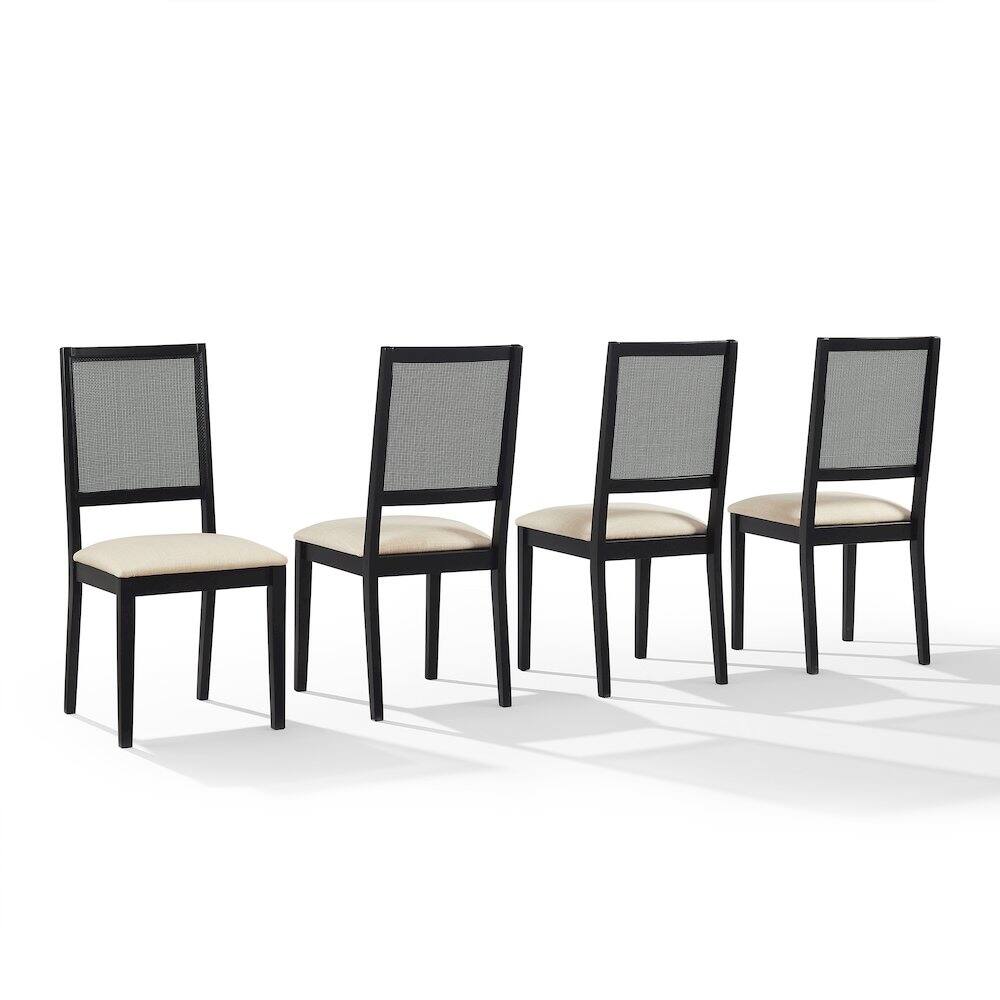 Front. Crosley Furniture - Greer 4-Piece Dining Chair Set - Black.