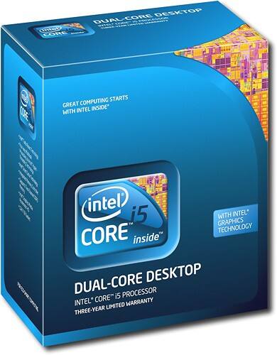 Angle Standard. Intel - Core™ i5-661 3.33GHz Processor.