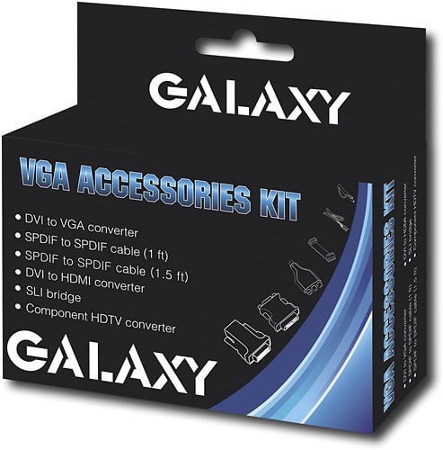 Angle Standard. Galaxy - VGA Converter and Cable Kit.