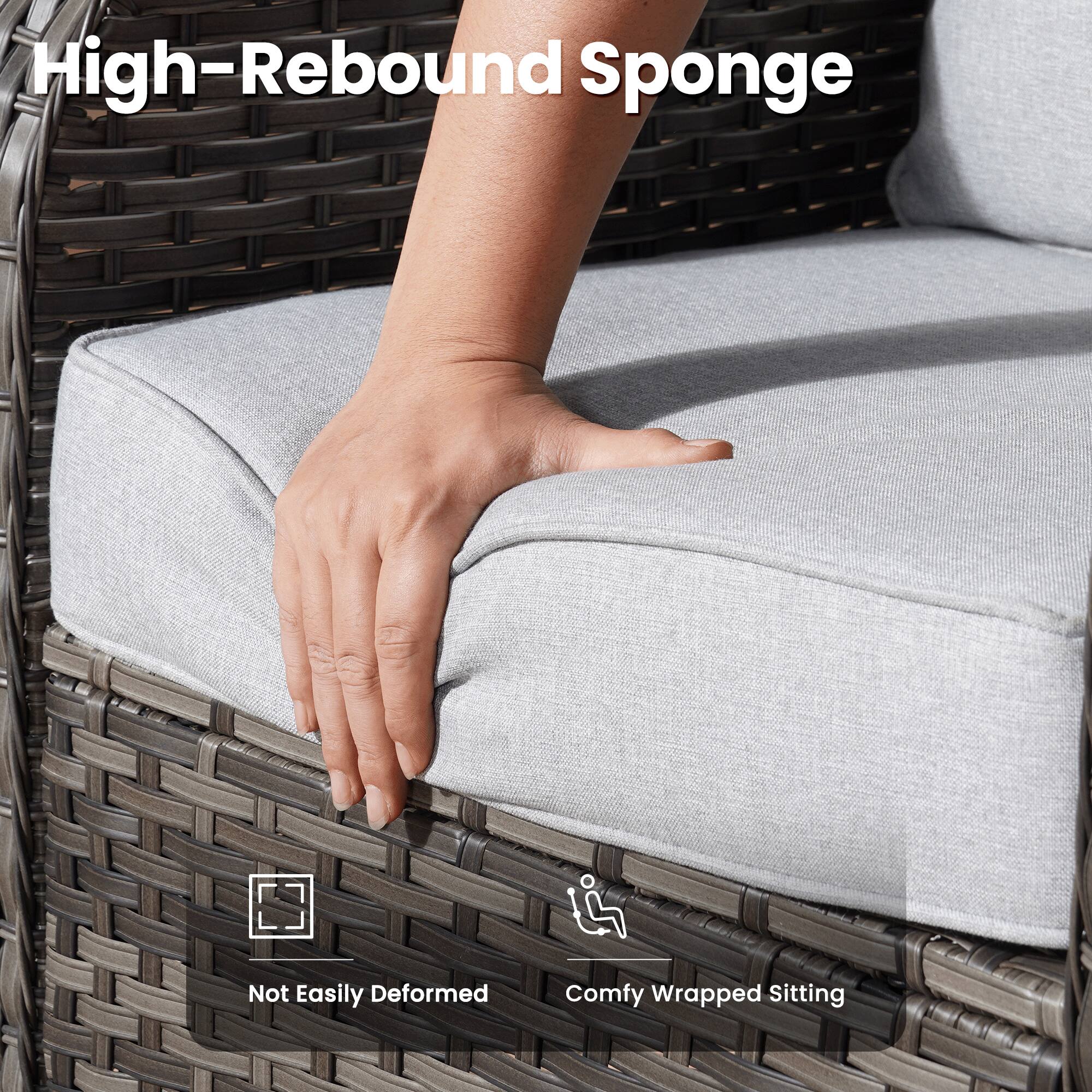 High-Rebound Sponge

Not Easily Deformed

Comfy Wrapped Sitting