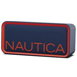 Nautica - SP100 True Wireless Outdoor Speaker, IPX5 Waterproof Bluetooth Speaker with 2-Hour Quick Charge & 30-Day Standby - Navy-Red
