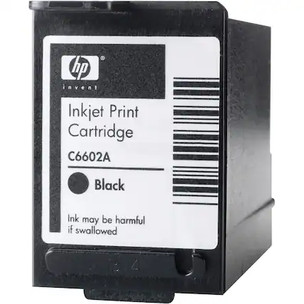 Front. HP - C6602A Ink Cartridge - Black.