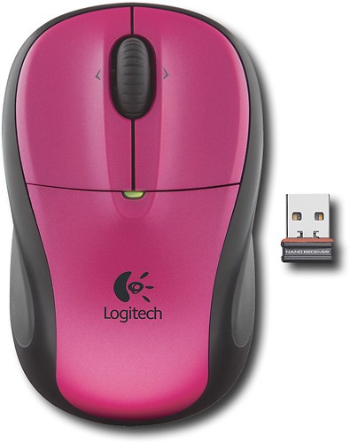 Pink Logitech Wireless Mouse M305 