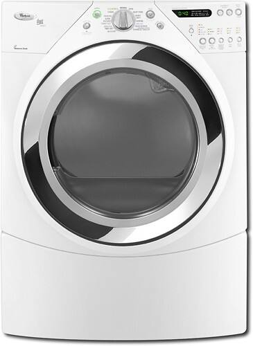 Front Standard. Whirlpool - Duet 7.5 Cu. Ft. 13-Cycle Gas Dryer - White.