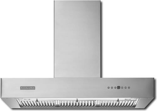 Front Standard. KitchenAid - 36" Externally Vented Range Hood - Stainless-Steel.
