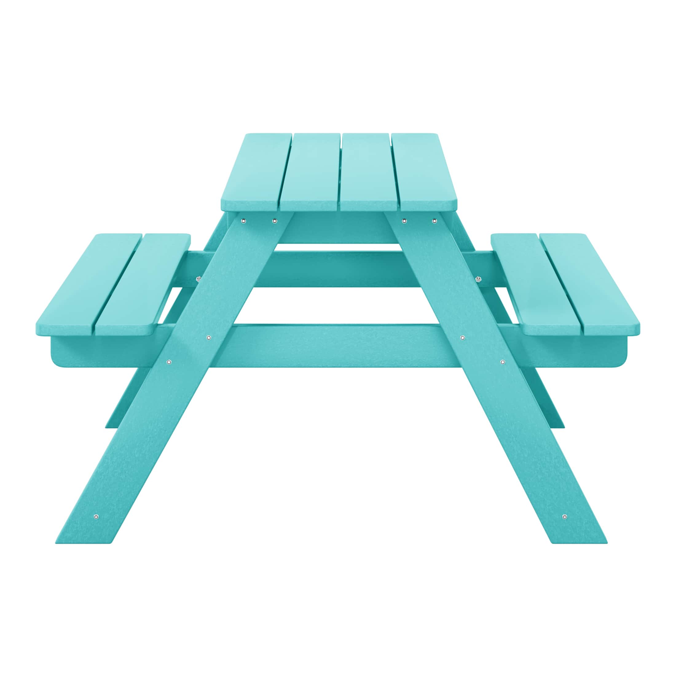 WestinTrends - Malibu Outdoor Patio Kids HDPE Plastic Picnic Bench Table - Turquoise price history on PriceWatchPro