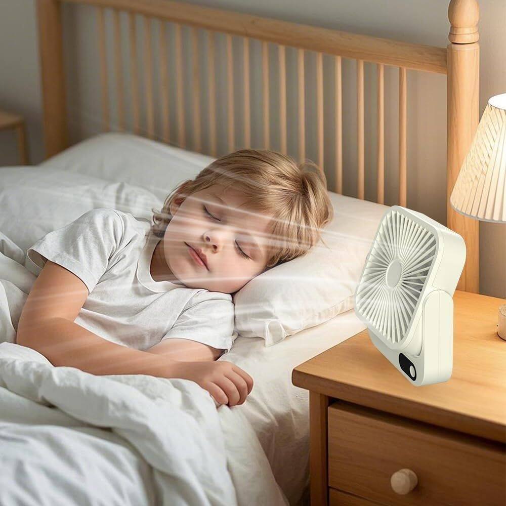 Alt View 3. Loheer - Loheer Cruise Ship Fan, Portable Rechargeable Magnetic Desk Fan, Battery Operated Fan for Cabin Travel.