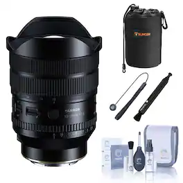 Bundle - Tamron - 12-20mm f/2.8 Di III Lens for Sony E, with Lens Pouch, Lens Pen Cleaner, Lens Cap Tether and Cleaning Kit