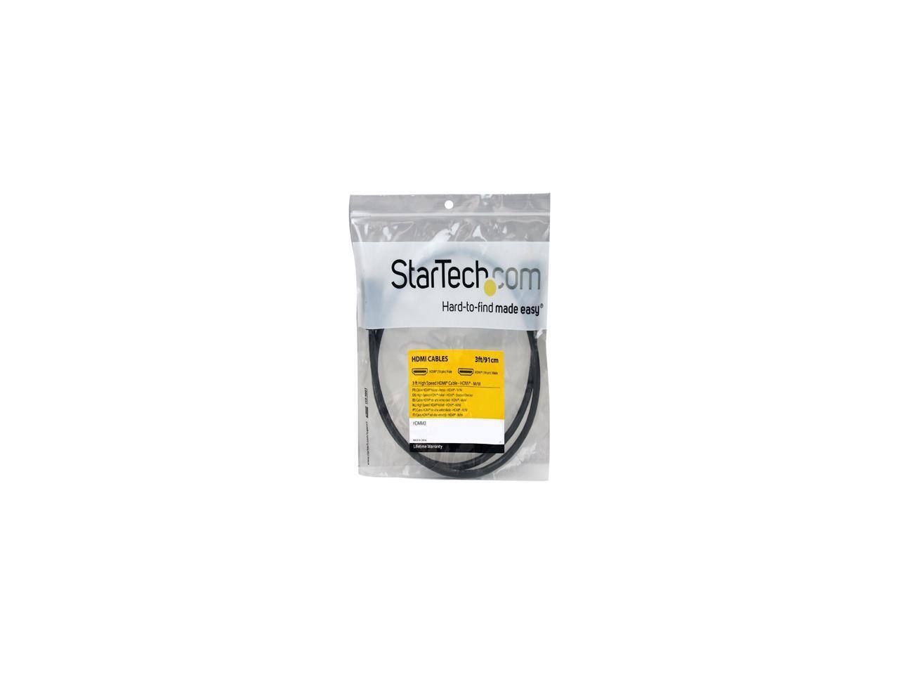 StarTech.com  
Hard-to-find made easy  
HDMI CABLES  
3ft/91cm  
CB - CHBC