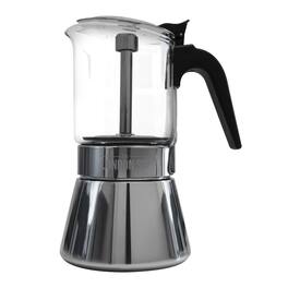Escali - London Sip, Stainless Steel Espresso Maker 3-cup - Glass