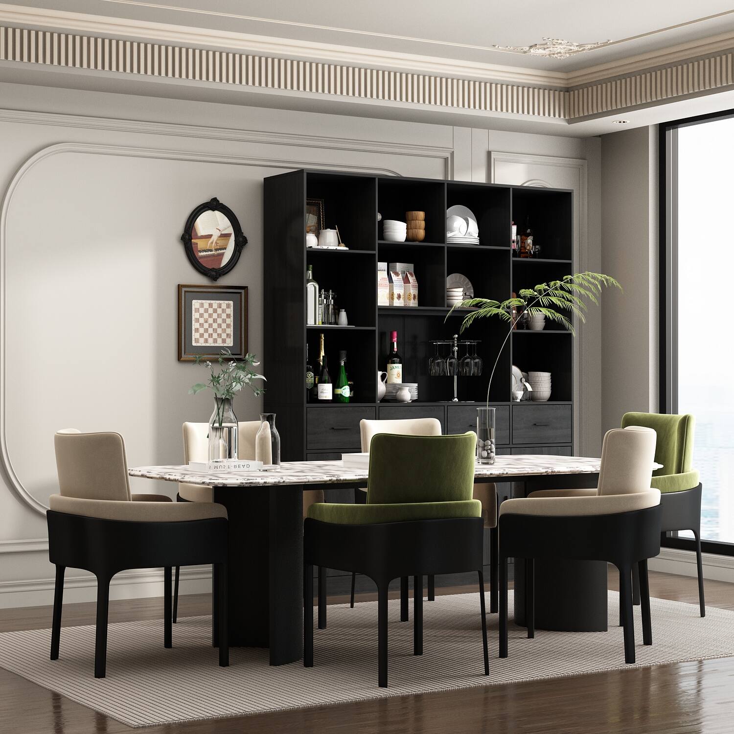 Alt View 7. FUFU & GAGA - FUFU&GAGA Multi - Purpose Storage Unit: Anti - Tip, Versatile Display & Organizer - Black.