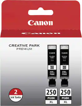 Canon - 250 XL 2-Pack High-Yield Ink Cartridges - Black