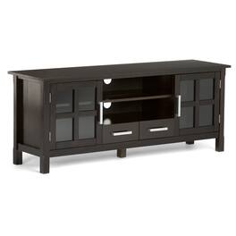 APRILSOUL - Kitchener - 60Inch Wide TV Media Stand - Hickory Brown - Dark Brown