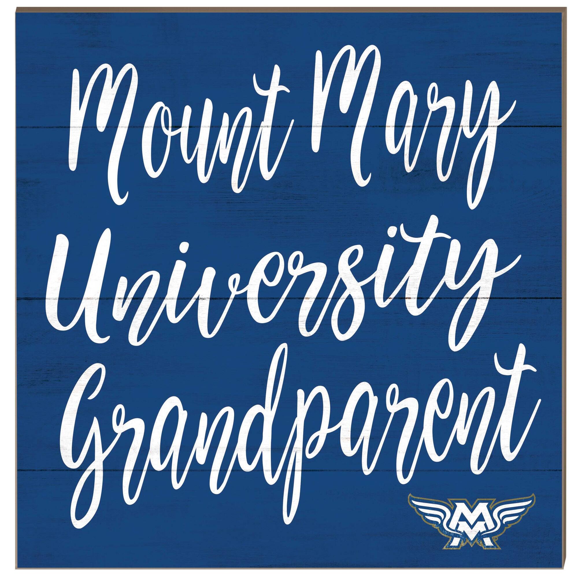 Mount Mary Blue Angels 10'' x 10'' Grandparent Plaque