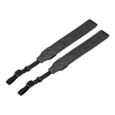 Front. Unique Bargains - 2pcs Camera Wrist Straps, PU Leather Hand Strap Adjustable Wristlet Lanyards for DSLR SLR Digital Camera - Black.
