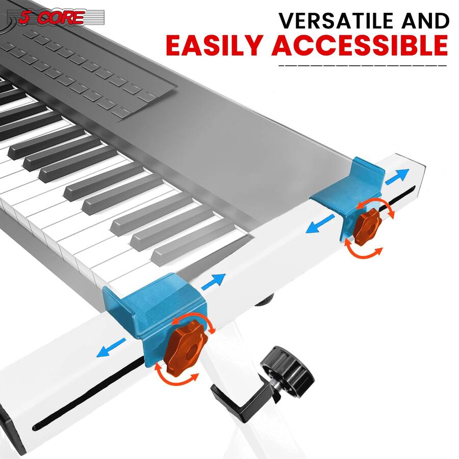 Piano Riser 5 CORE Keyboard Stand Adjustable z Style Piano Riser + Keyboard Piano ...