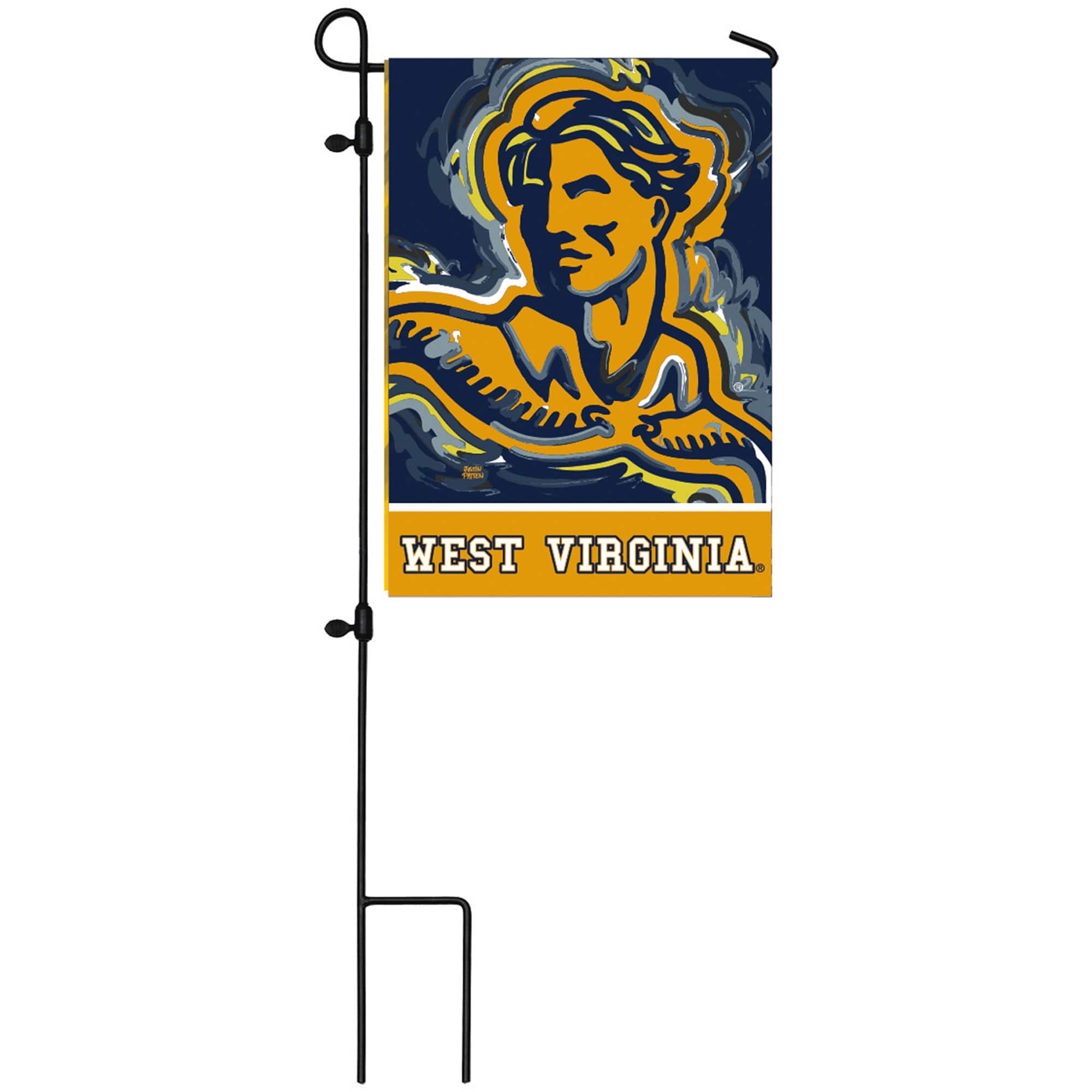 "Evergreen Enterprises - West Virginia Mountaineers 18"" x 12.5"" Justin Patten Designed Double-Sided Garden Flag - Multicolor" price history on PriceWatchPro
