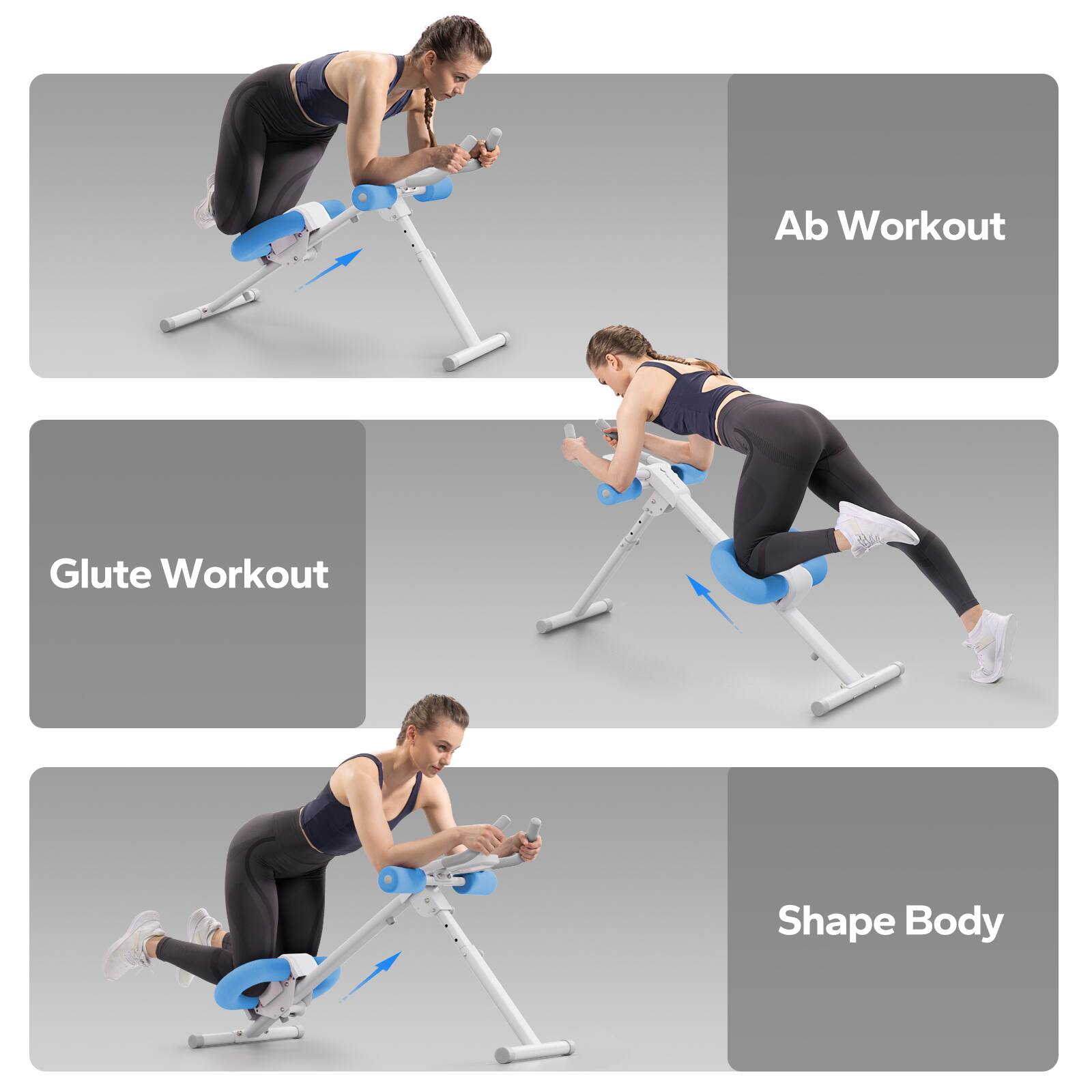 MERACH New Adjustable Ab Trainer Foldable Machine for Abs Workout