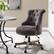 Alt View 12. Linon Home Décor - Leather Massage Task Chair - Charcoal Gray.