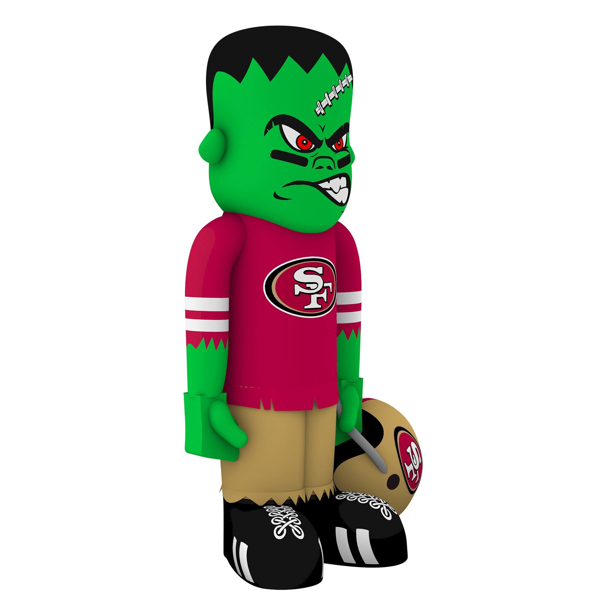 Alt View 2. Sporticulture - San Francisco 49ers Halloween Lawn Inflatable Steinbacker - Multicolor.