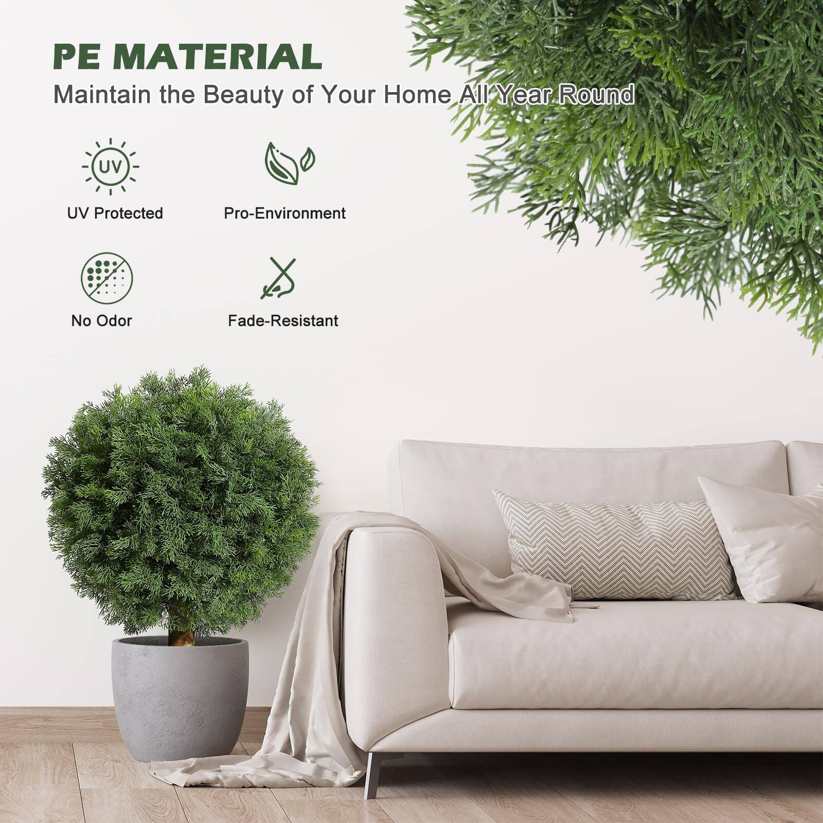PE MATERIAL  
Maintain the Beauty of Your Home All Year Round  

- UV Protected  
- Pro-Environment  
- No Odor  
- Fade-Resistant