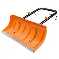 WORX - WA0230 Aerocart Wheelbarrow Snow Plow - Orange - Front_Zoom