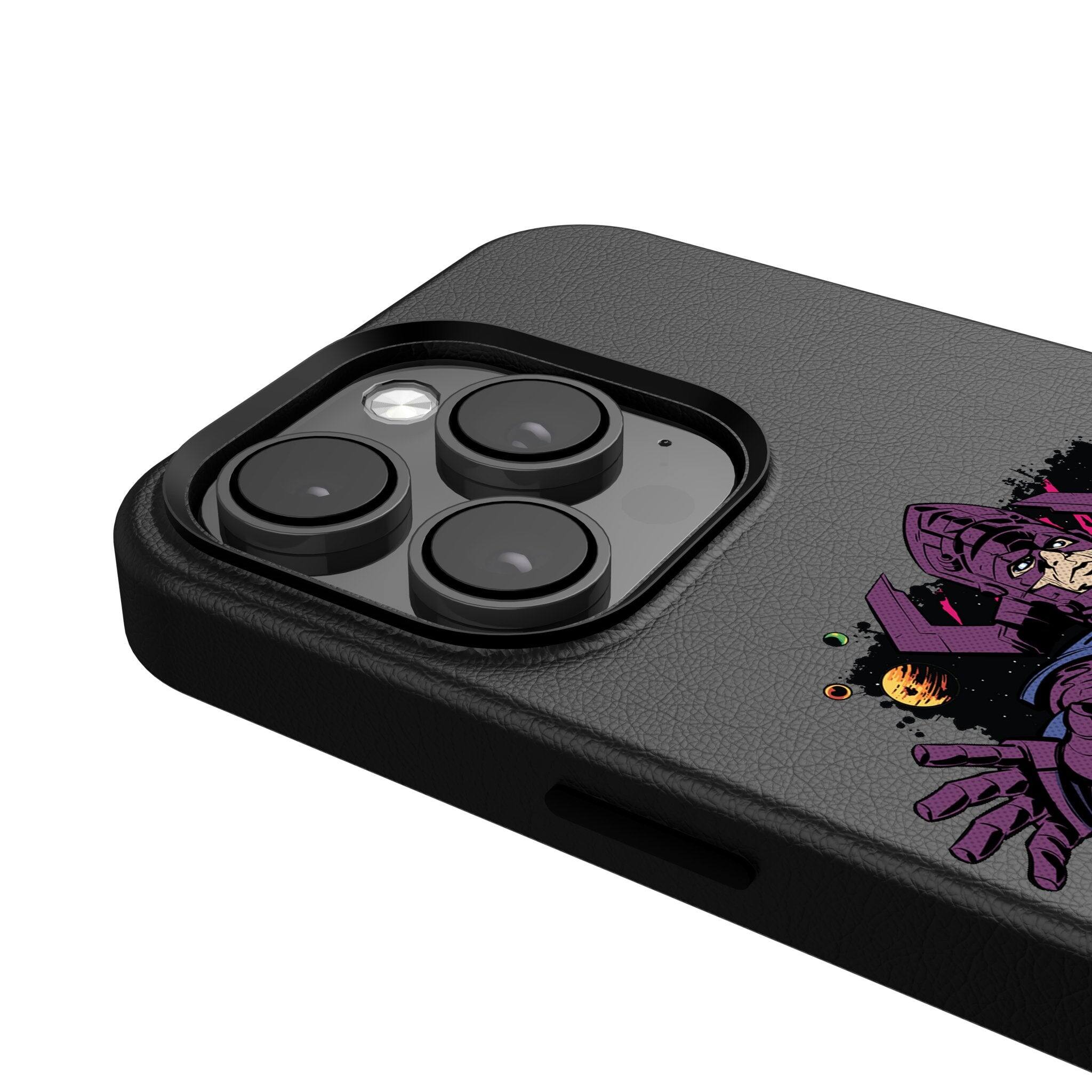 Back. Keyscaper - Marvel Badge MagSafe Compatible Phone Case - Apple iPhone 16 - Galactus.