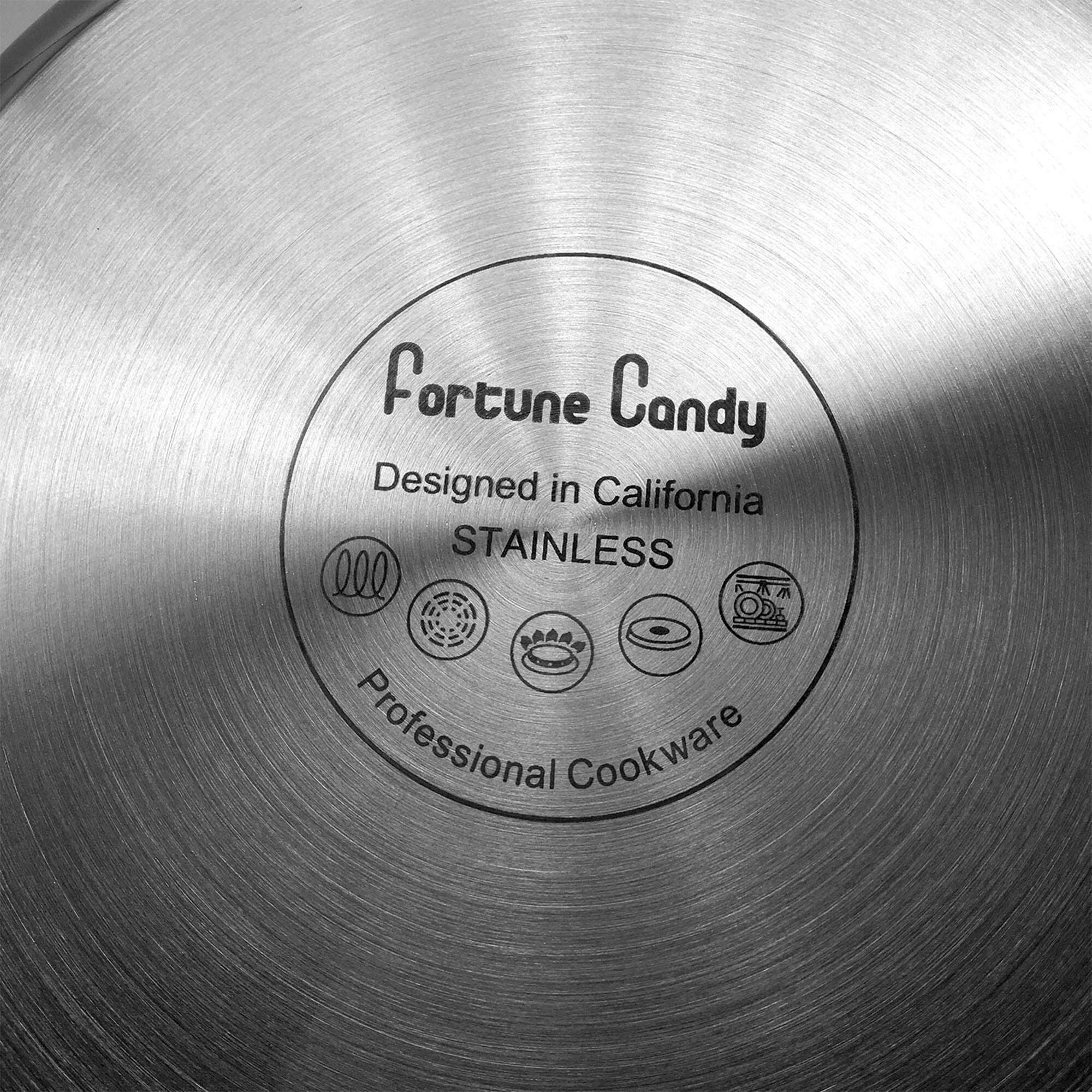 Fortune Candy  
Designed in California  
STAINLESS  
Professional Cookware