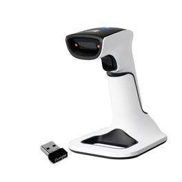 ScanAvenger - SA9000 Wireless 1D/2D Barcode Scanner – Bluetooth, Wi-Fi, USB, Handheld/on-Counter - Black and White
