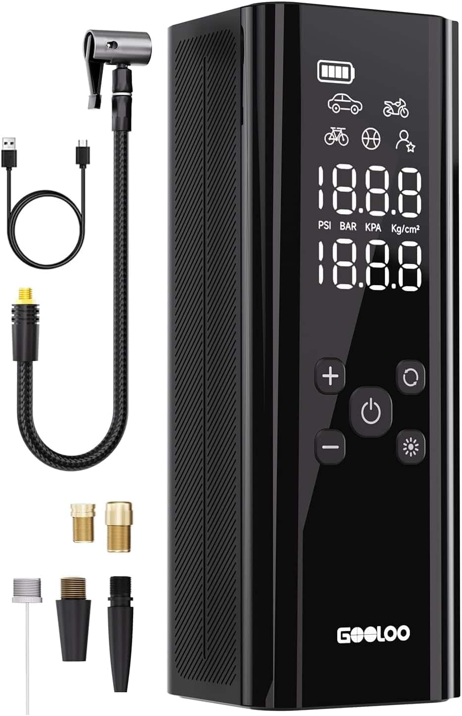 GOOLOO - GT150 Portable Tire Inflator Wireless Car Air Pump 150PSI - Black price history on PriceWatchPro