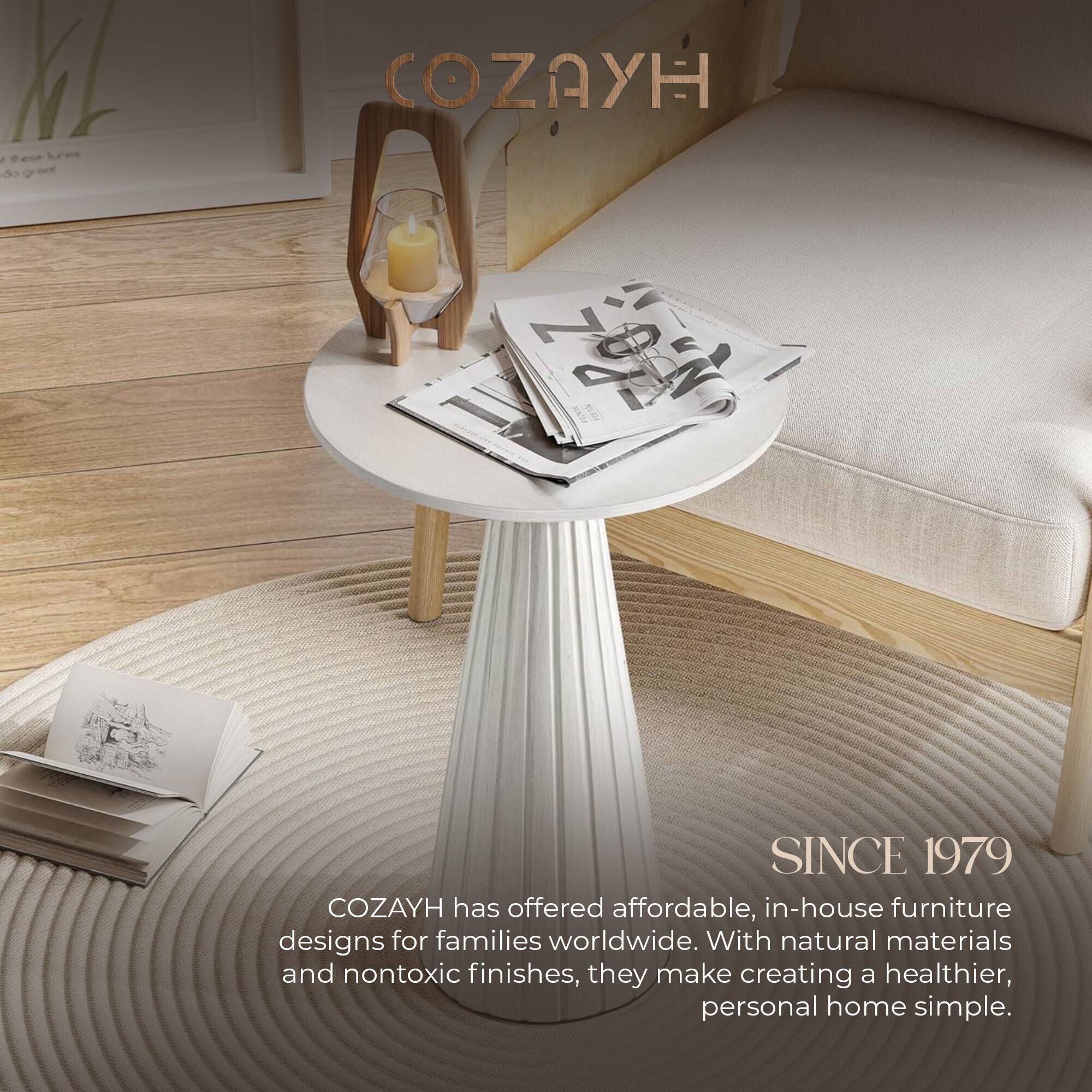 COZAYH has offered affordable, in-house furniture designs for families worldwide. With natural materials and nontoxic finishes, they make creating a healthier, personal home simple.

SINCE 1979