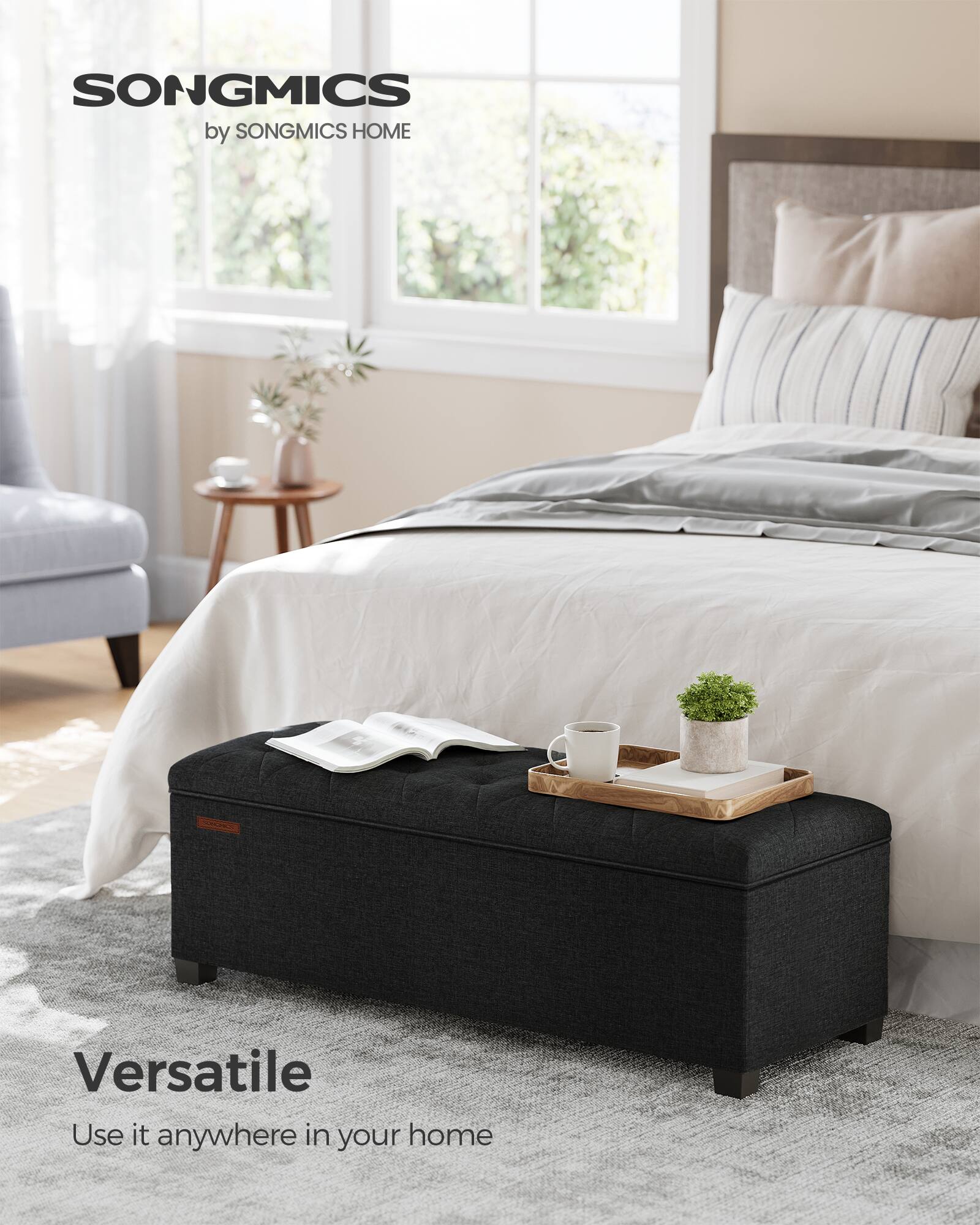 SONGMICS  
by SONGMICS HOME  

Versatile  
Use it anywhere in your home