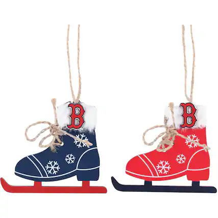 Front. The Memory Company - Two-Pack Ice Skate Ornament Set - Multicolor.