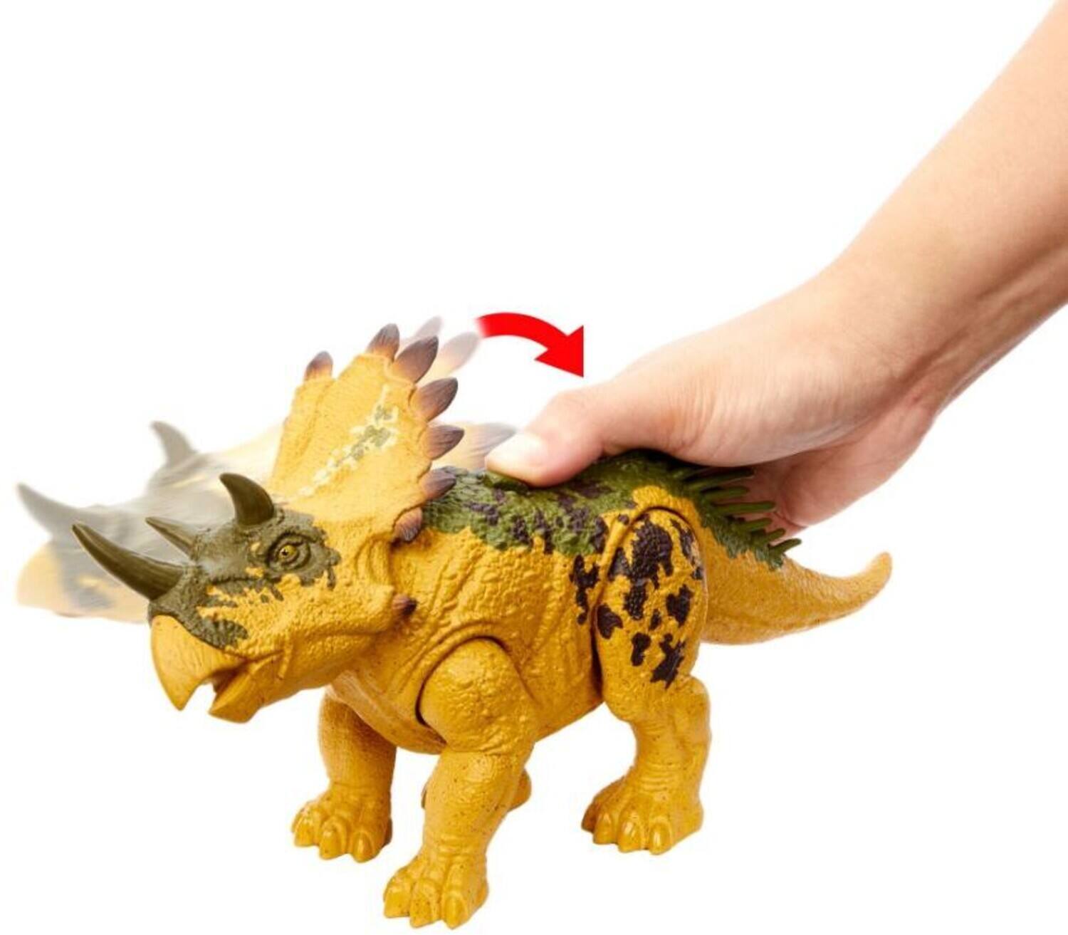 Alt View 3. Mattel - Mattel - Jurassic World - Wild Roar Regaliceratops  - COLLECTABLES - Multicolor.