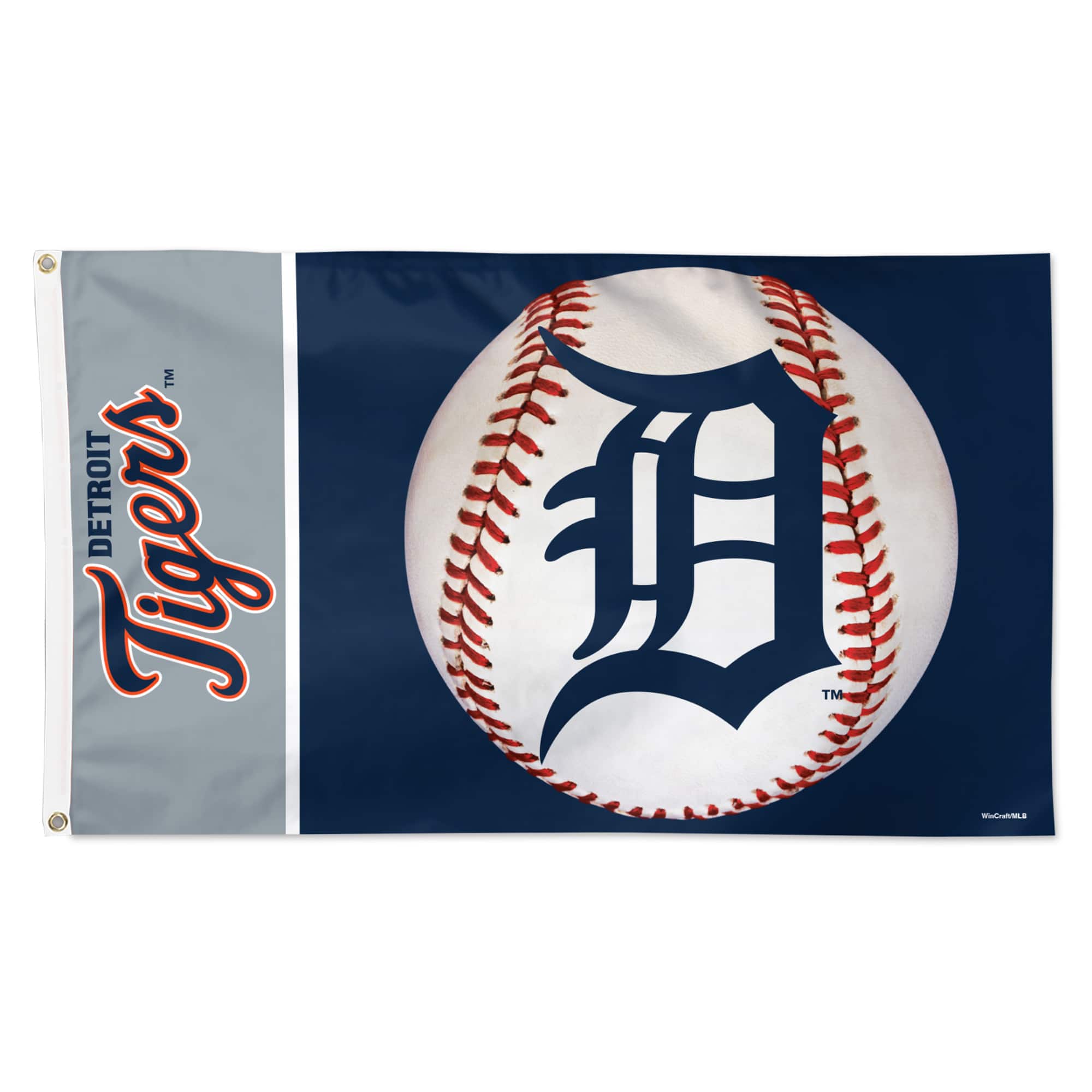 WinCraft - Detroit Tigers 3' x 5' Baseball Deluxe Single-Sided Flag - Multicolor