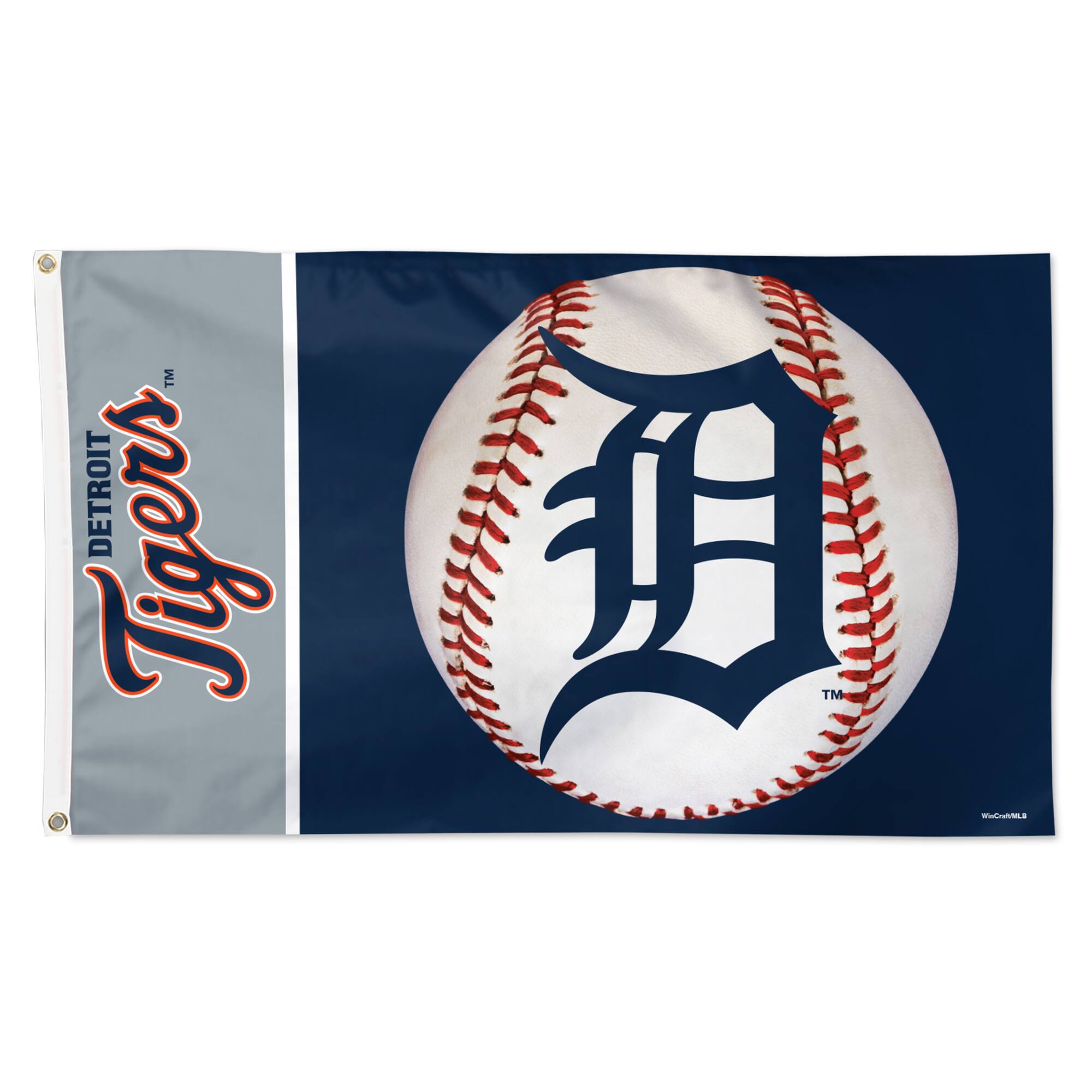 WinCraft - Detroit Tigers 3' x 5' Baseball Deluxe Single-Sided Flag - Multicolor