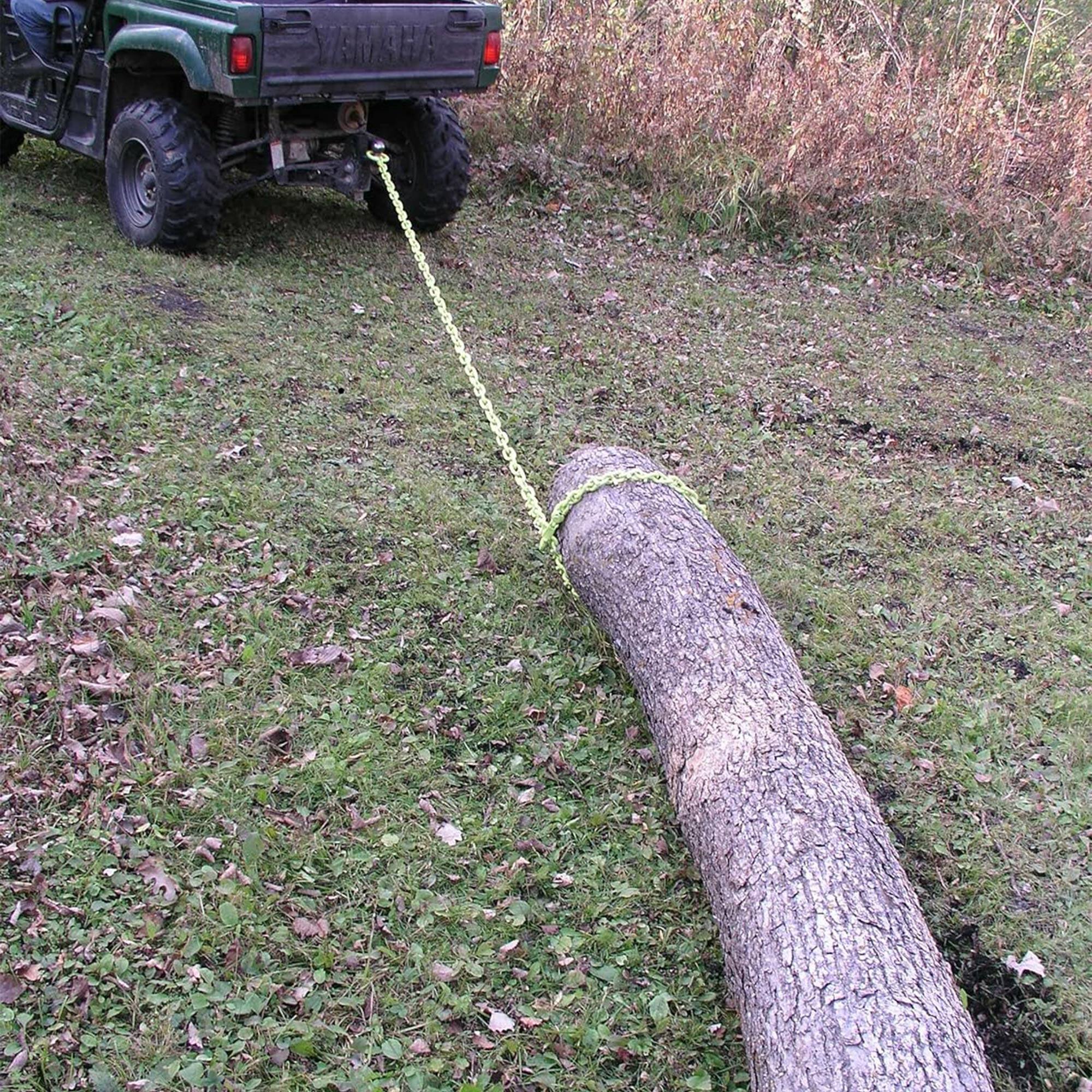 Alt View 2. Timber Tuff - Timber Tuff TMW-20 12-Foot Log Grabber Chain Loop Slides Over 2" Ball, Green - Green.