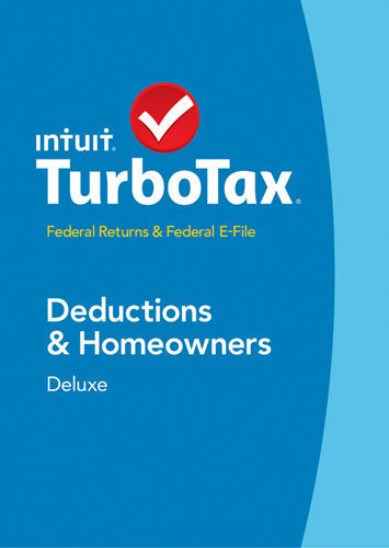 Intuit TurboTax Deluxe Federal Return + Federal E-File ...