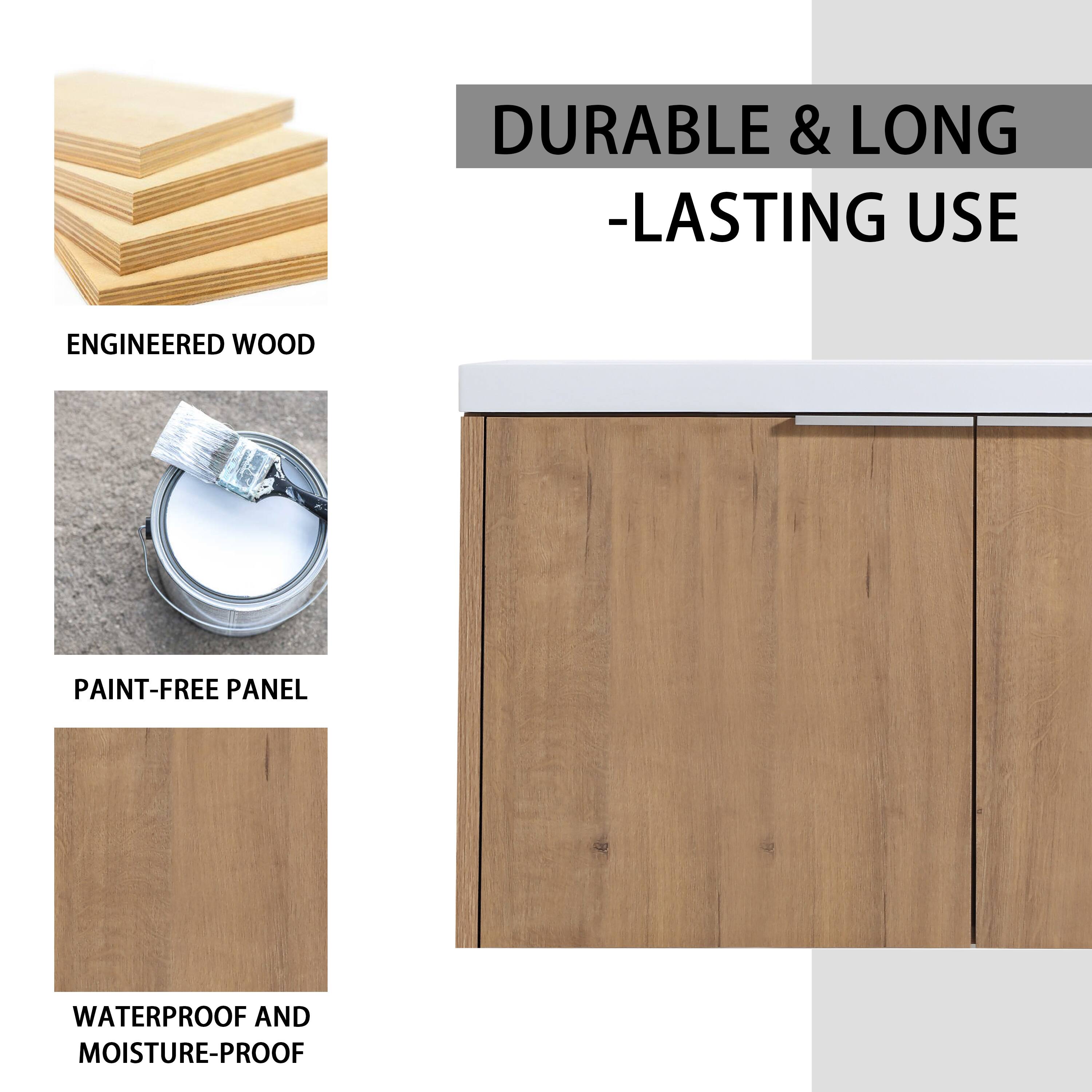 DURABLE & LONG-LASTING USE

ENGINEERED WOOD

PAINT-FREE PANEL

WATERPROOF AND MOISTURE-PROOF