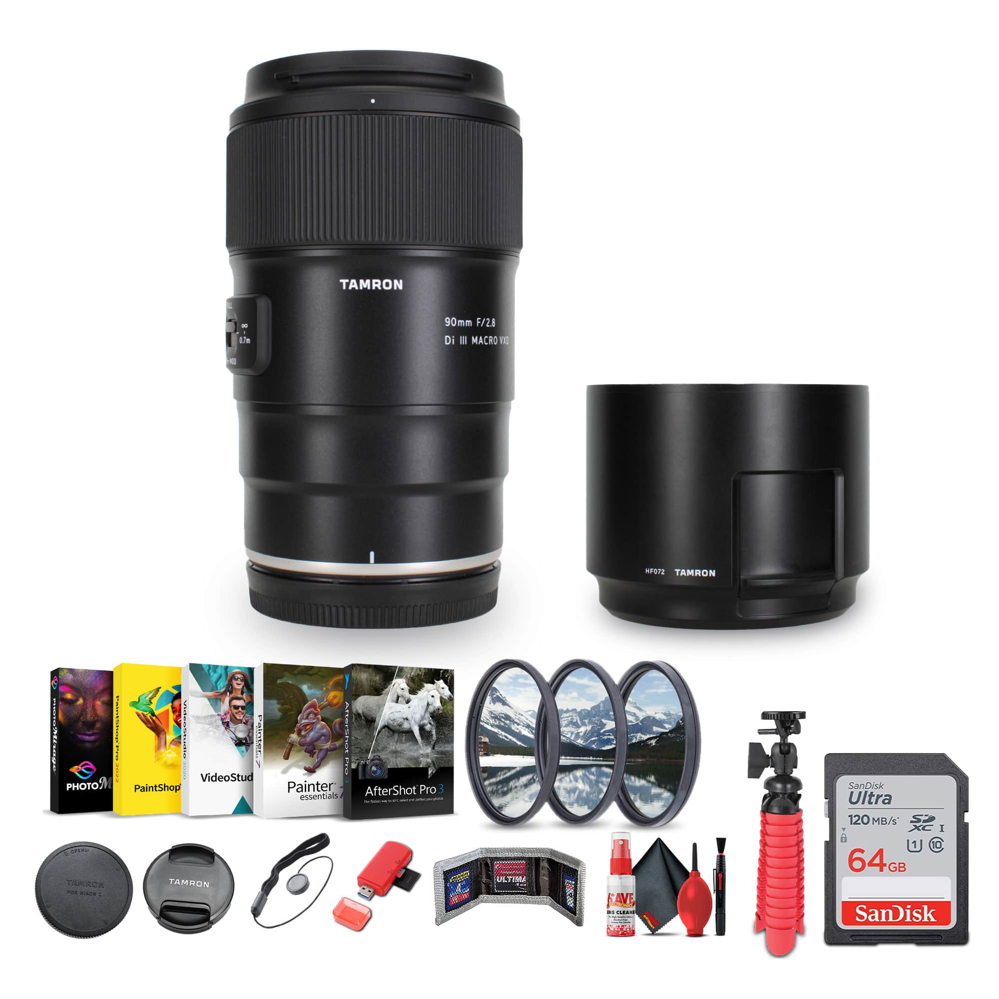 Tamron - 90mm f/2.8 Di III VXD Macro Lens (Nikon Z) + Sling Backpack + More - Black price history on PriceWatchPro