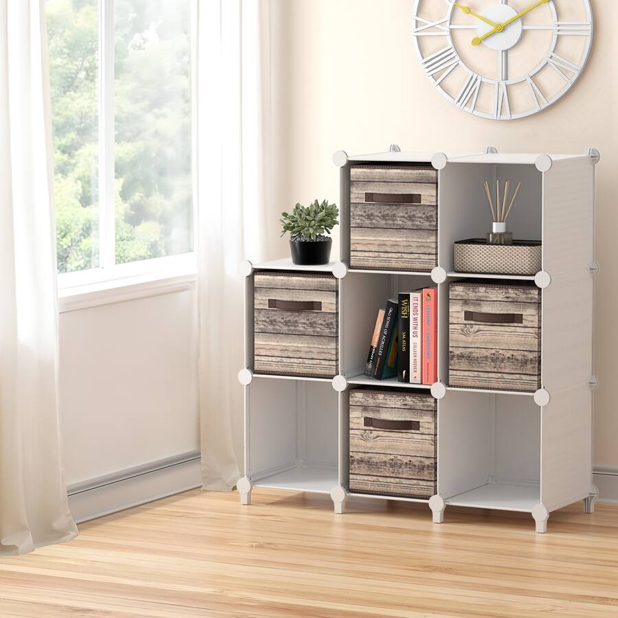 Waterproof Cuby Sorbus 6 Cube Storage Organizer –Waterproof Cubby Shelf Closet, Toys ...