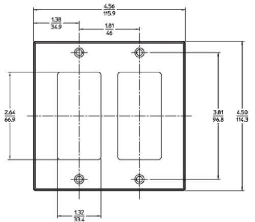 1.38 34.9 4.56 115.9 1.81 46  
2.64 66.9 3.81 96.8 4.50 114.3  
132 33.4