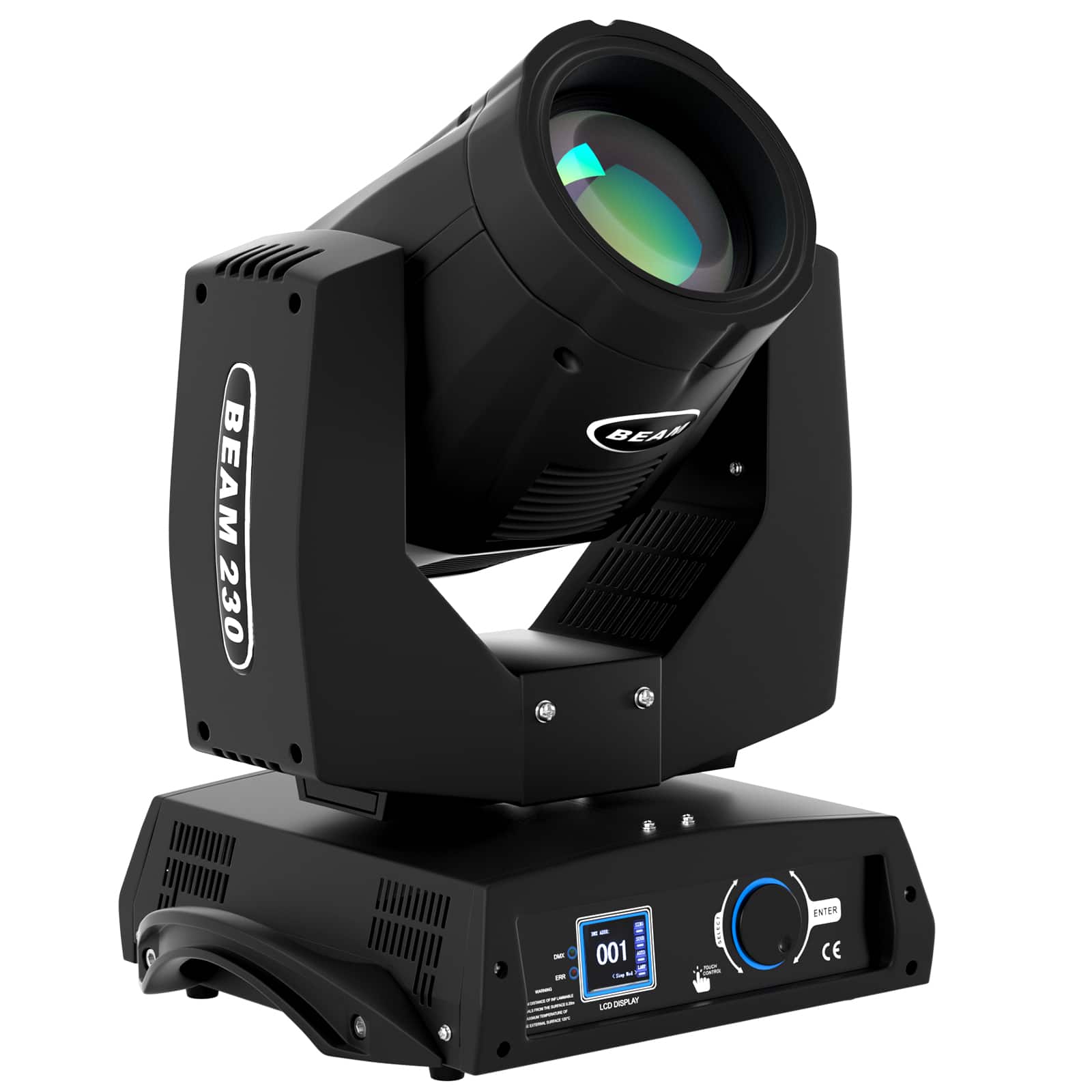 Topteng - 230W 7R Beam Moving Head - 8-Facet Prism, 0-4° Zoom, DMX512, 16CH, for Stage/Disco/Party