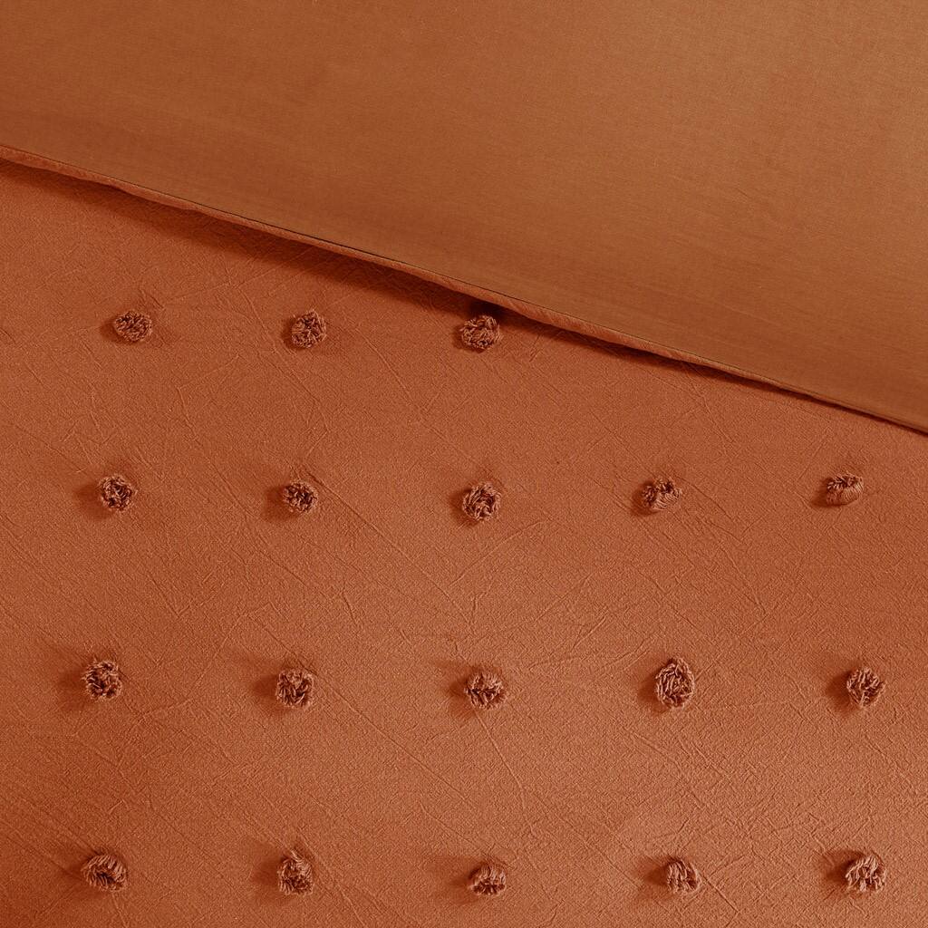 Alt View 5. Gracie Mills - Gracie Mills Grady Elegance Defined Cotton Jacquard Comforter Set with Euro Shams and Throw Pillows - Rust.