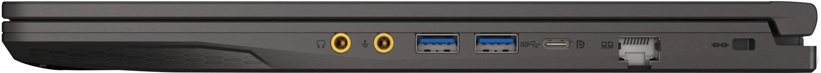 Alt View 8. MSI - THIN A15 15.6" 144Hz FHD Gaming Laptop - AMD R5-7535HS - GeForce RTX 4050 - 8GB Memory - 512GBSSD - Black.