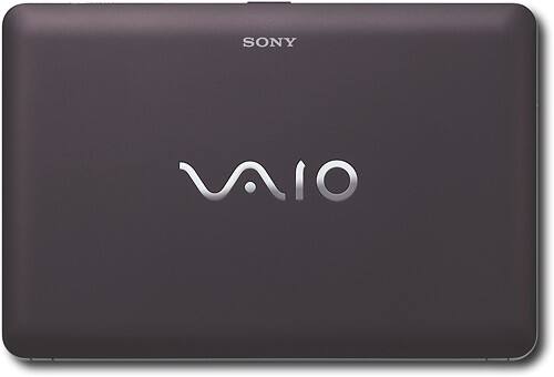Front Standard. Sony - VAIO Netbook with Intel® Atom™ Processor - Brown.
