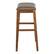 Left. OSP Home Furnishings - Metro 29" Leather Saddle Stool with Nail Head Accents - Molasses.
