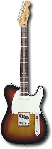 Front Standard. Squier® - Classic Vibe Tele® CSTM 3TS - Black.