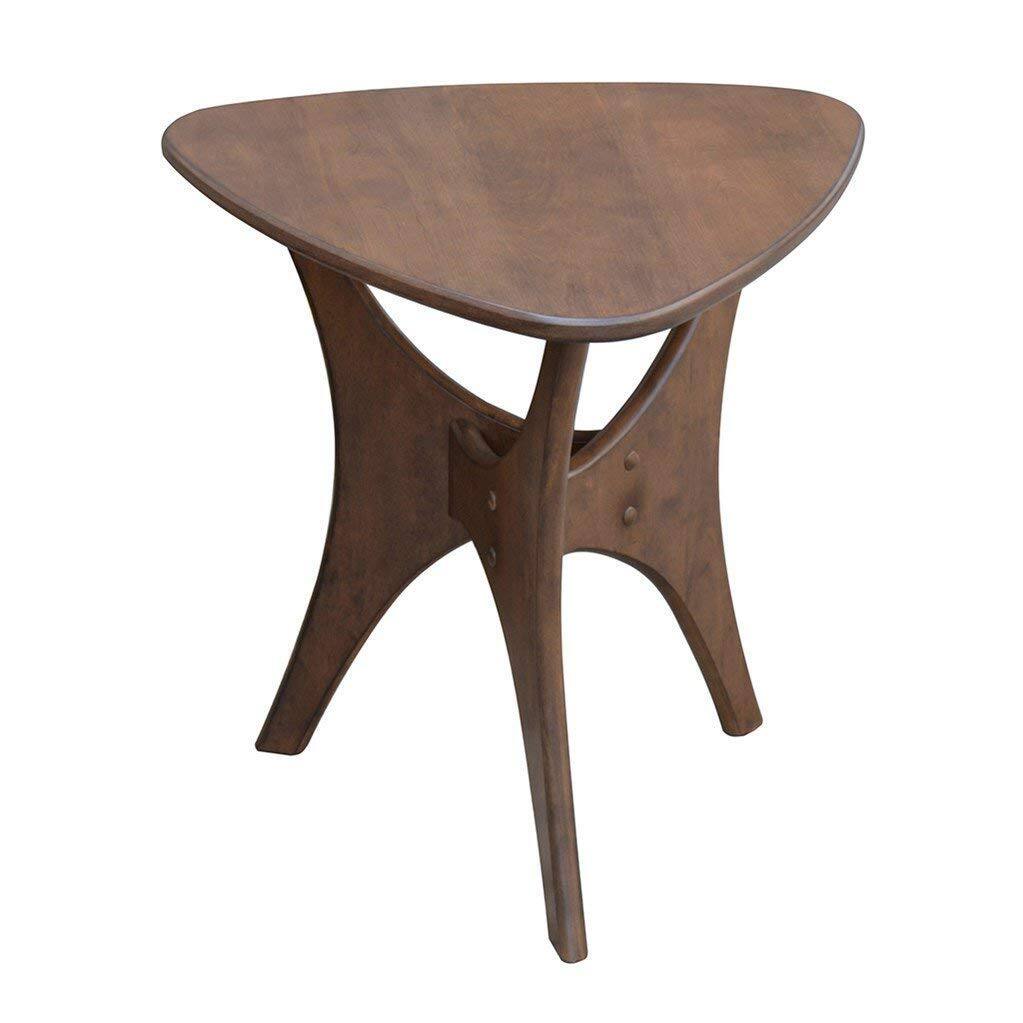 Empire DigiLabs - Blaze Accent Tables - Wood Side Table Pecan Mid-century Modern Style End For Living Room - Brown