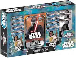 2025 Topps Chrome Star Wars SuperBox Trading Card Box